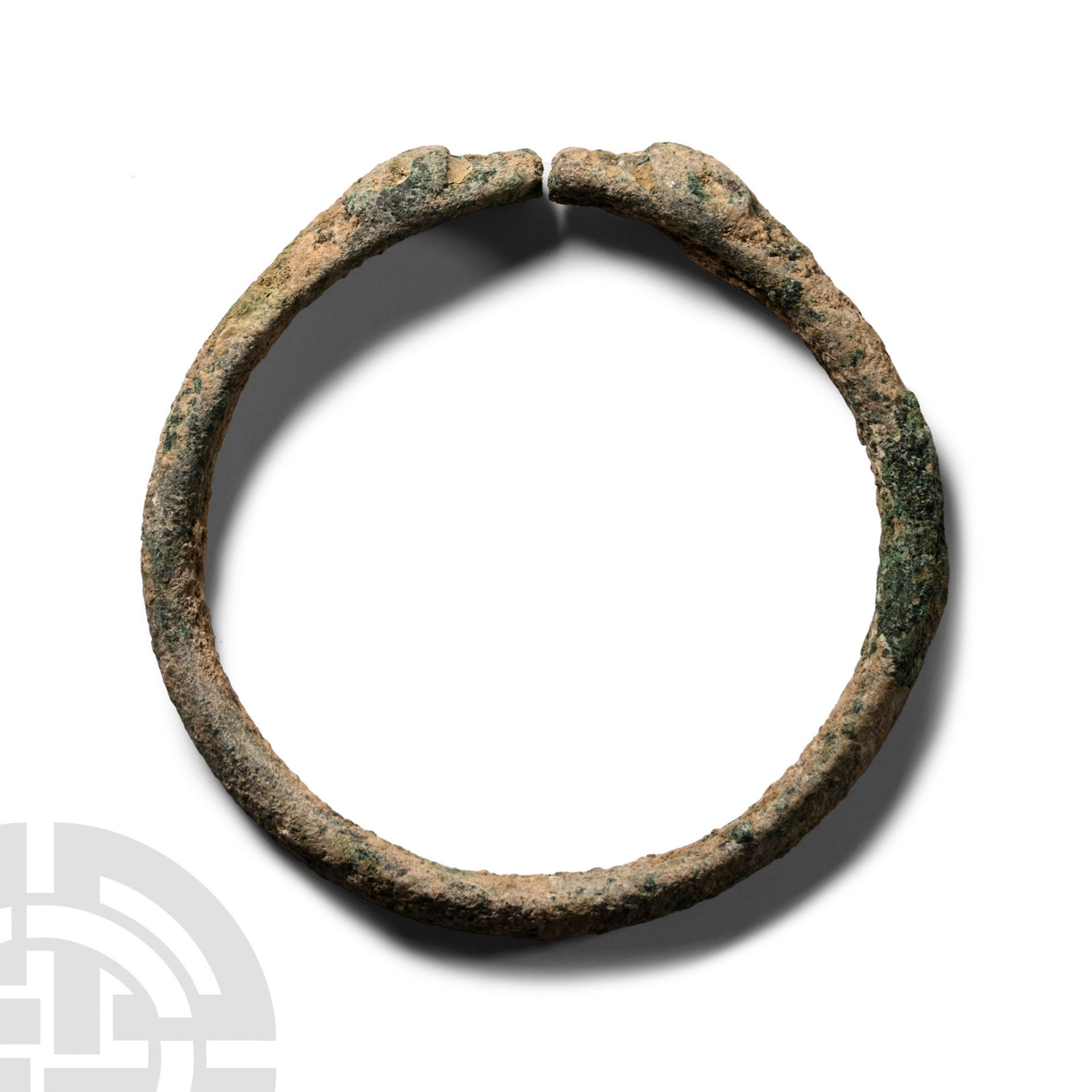 Western Asiatic Bronze Bracelet with Beast-Headed Terminals