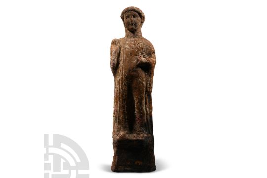 Large Greek Terracotta Standing Figure - Image 1 of 2