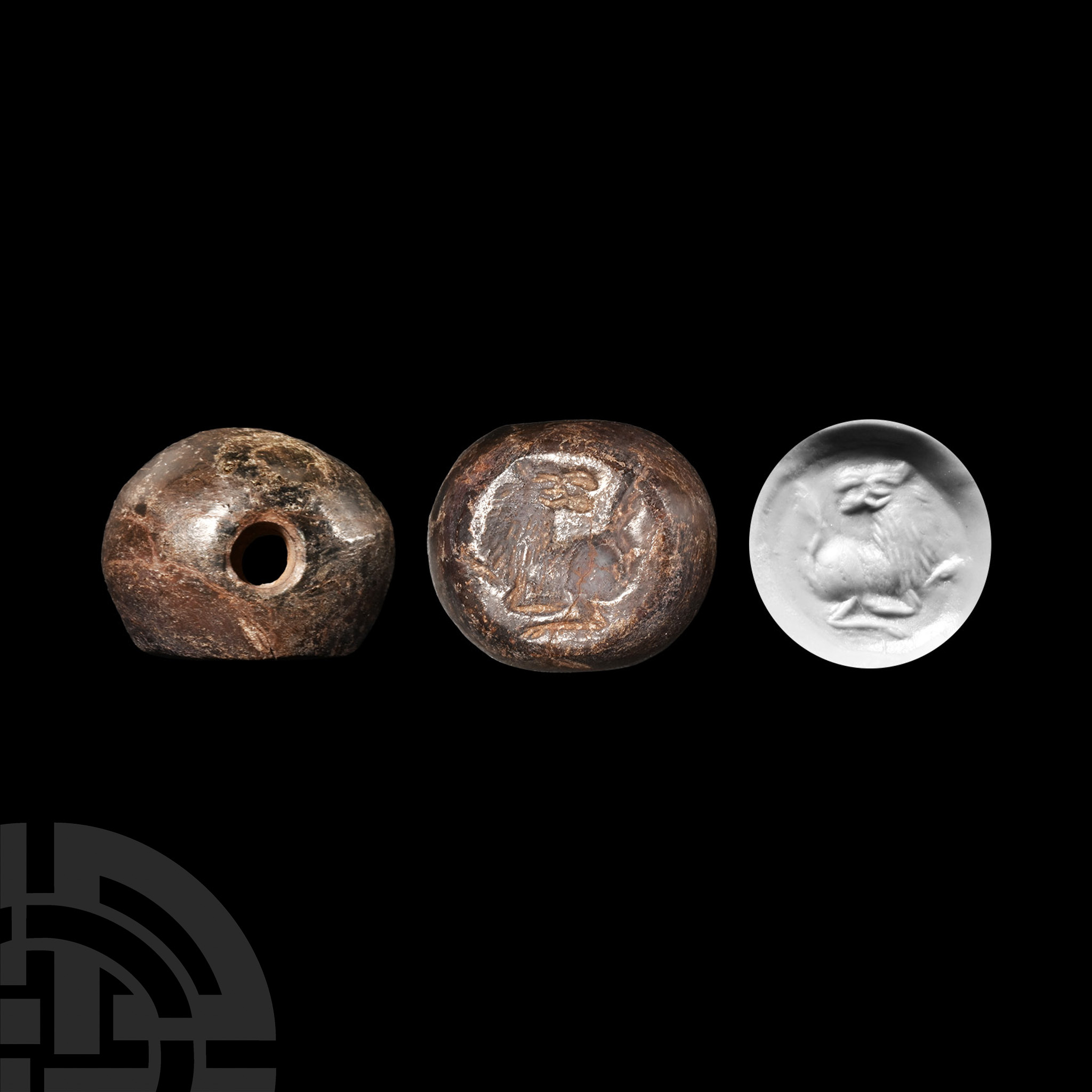 Sassanian Zoomorphic Stone Stamp Seal