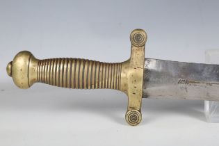 A French model 1831 infantry short sword or gladius by Pihet Frères, with typical wide-section