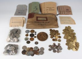 A collection of British and world silver and silver nickel coinage, mostly late 19th and 20th