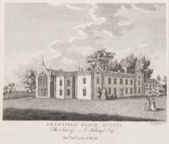 Richard Bernard Godfrey – ‘Sheffield Place Sussex’, etching with engraving, published by F. Blyth