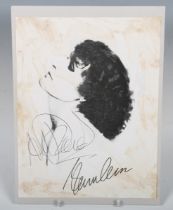 An autographed stage prop from 'Sunset Boulevard' signed by 'Norma Desmond' during a performance and