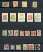World stamps in two stock books with Great Britian, British Commonwealth and some early Europe