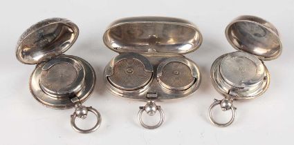 An Edwardian silver sovereign and half-sovereign case, Chester 1902 by E.J. Trevitt & Sons, length