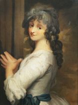 After George Romney – Dorothea Jodan née Bland in the Character of Peggy in ‘Country Girl’, 19th