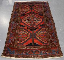 A Garabagh rug, South-east Caucasus, early/mid-20th century, the midnight blue field with bold