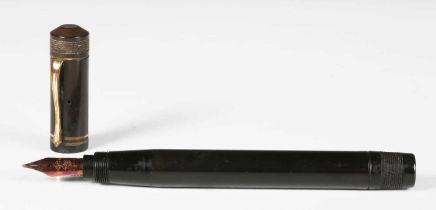 A rare T.B. Ford black hard rubber cased 'Standard' fountain pen, the nib detailed 'Ford 428 Mill 14