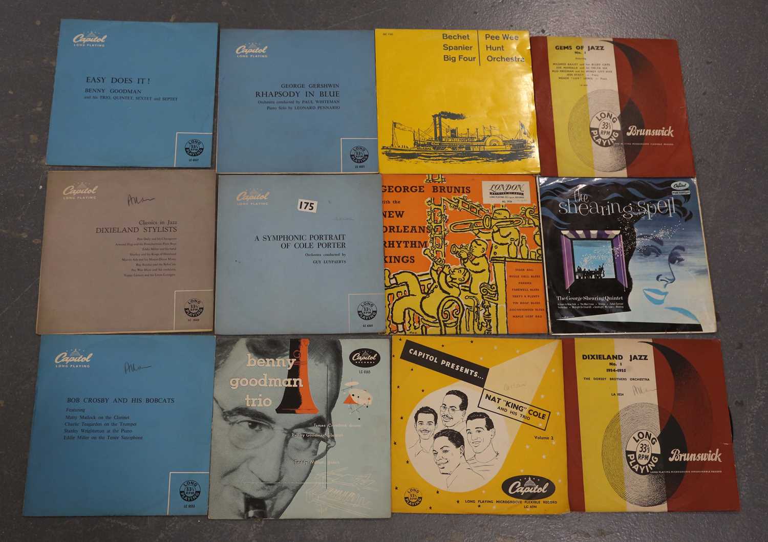 A collection of approximately fifty jazz and blues LP records, 10" and 12", including 'Capitol - Image 3 of 7