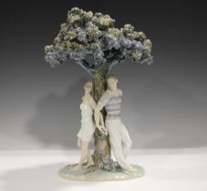 A large Lladro figure group The Tree of Love, No. 8580, height 50cm.