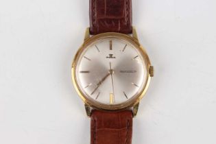A Jaeger-LeCoultre 18ct gold circular cased gentleman's wristwatch, the signed and jewelled movement