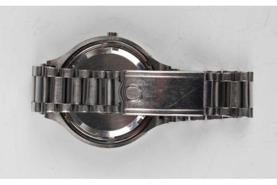 An Omega Electronic F300 Hz Seamaster Chronometer steel cased gentleman's bracelet wristwatch, circa - Image 14 of 14