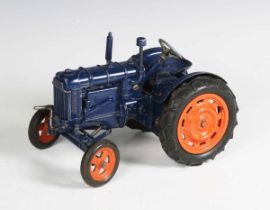 A Chad Valley diecast clockwork Fordson tractor (playwear and faults).