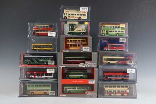 Fifteen Corgi The Original Omnibus buses and coaches, including OM43602 Plaxton Palatine II