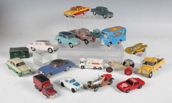 A collection of Corgi Toys, Corgi Whizzwheels, Husky and Rocket vehicles, including Smith's