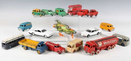 A collection of Dinky Toys and Supertoys vehicles, including No. 941 Foden tanker 'Mobilgas', No.