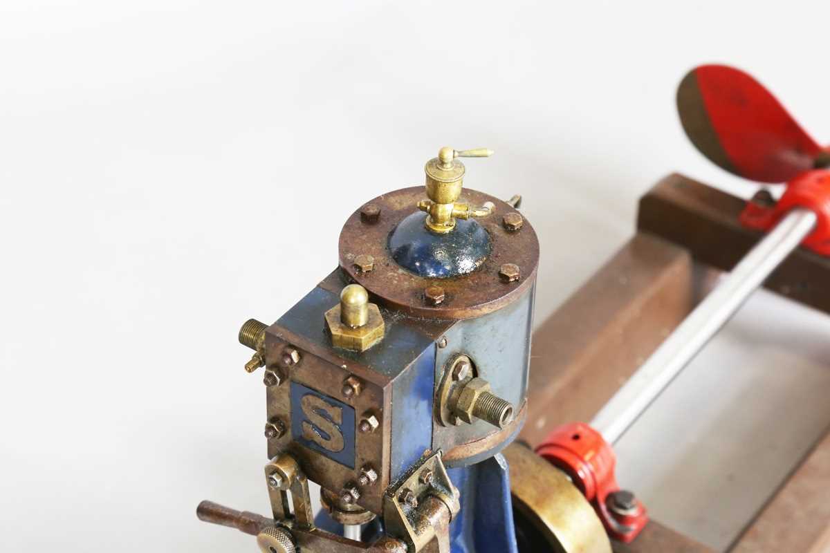 A Stuart Turner No. 5 vertical steam engine with reversing gear ...