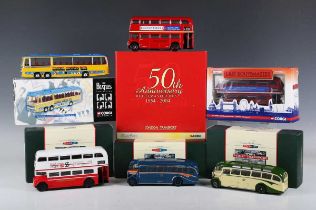 Eighteen Corgi Classics and limited edition vehicles, including No. 35006 The Beatles Collection AEC