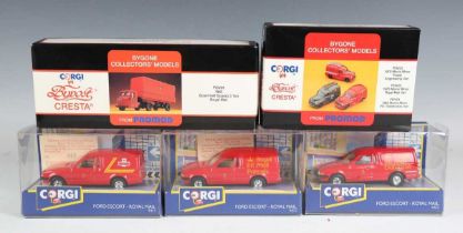 A collection of Corgi By Post Promod commercial vehicles, mostly in Royal Mail and Post Office