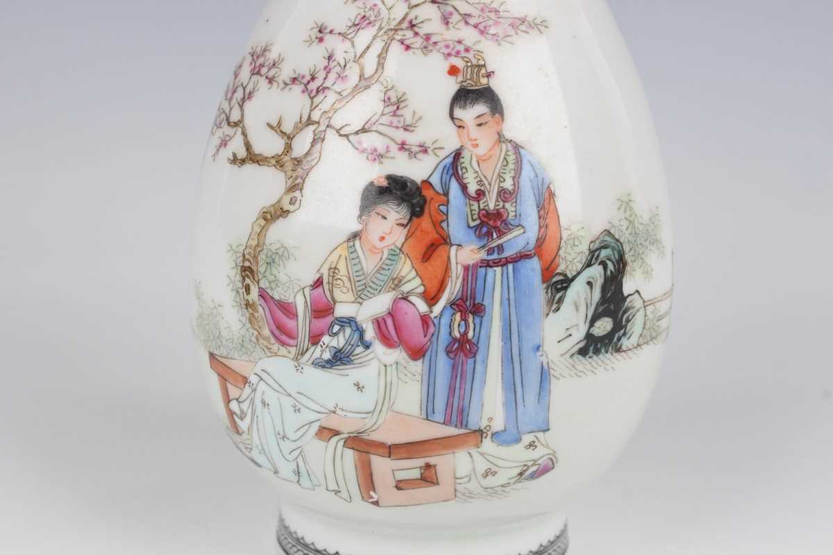 A Chinese famille rose millefleurs porcelain pot, mark of Guangxu but Republic period, of squat - Image 25 of 29