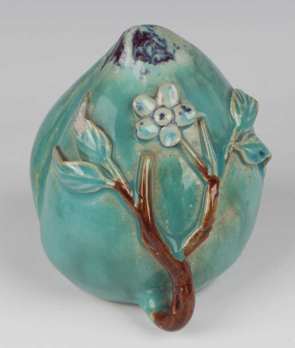 A group of three Chinese pottery water dropper models of peaches, 20th century, each - Image 2 of 19