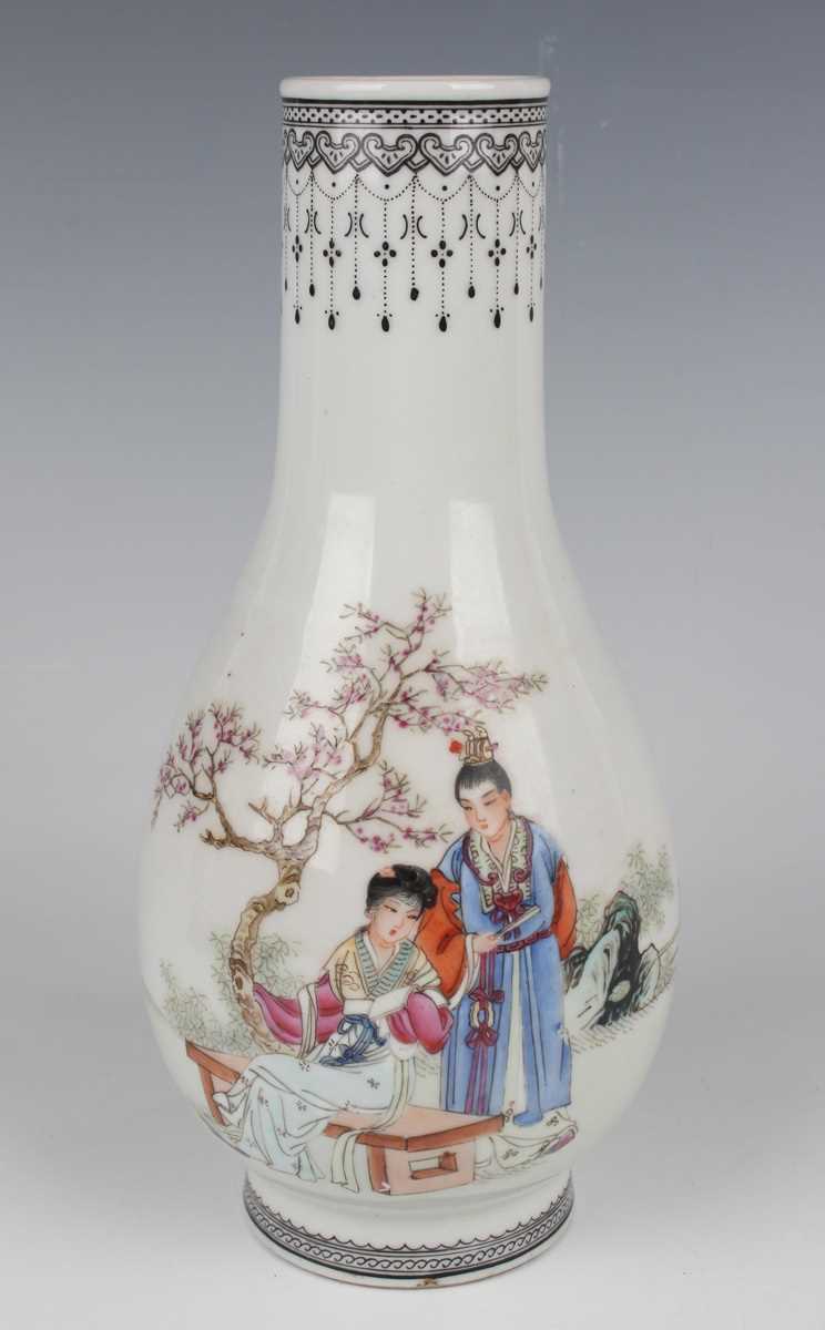 A Chinese famille rose millefleurs porcelain pot, mark of Guangxu but Republic period, of squat - Image 21 of 29