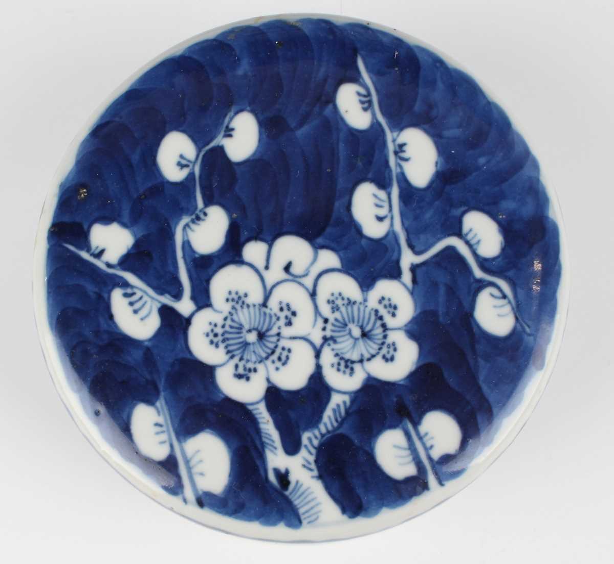 A Chinese blue and white porcelain ginger jar and cover, late 19th century, of stout ovoid form, - Image 5 of 10