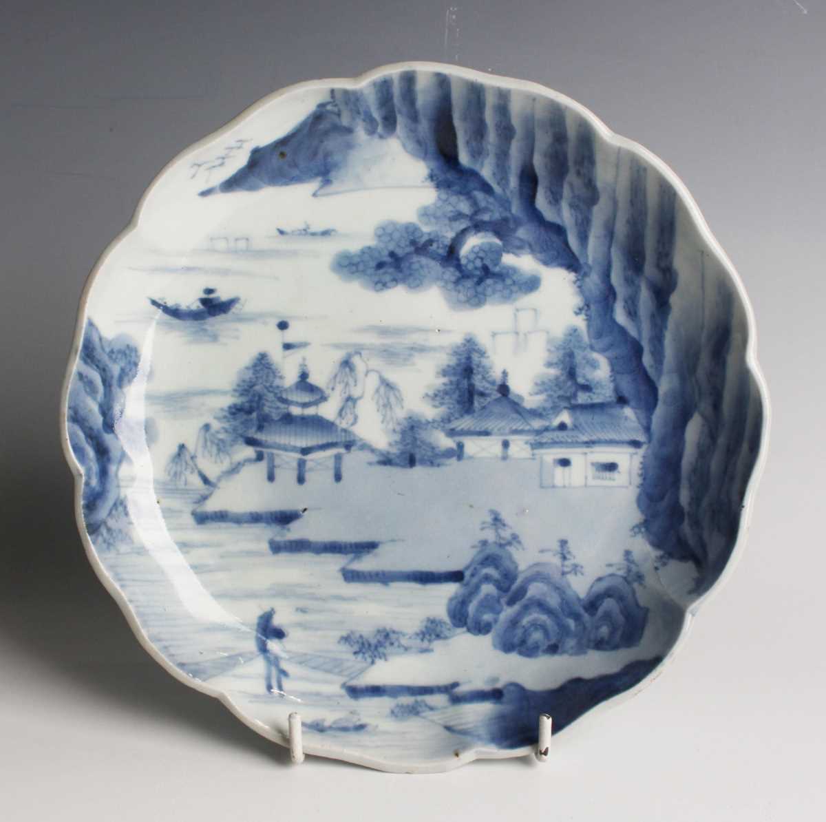 A Japanese Arita blue and white porcelain circular bowl, 19th century, of compressed circular form - Image 18 of 28