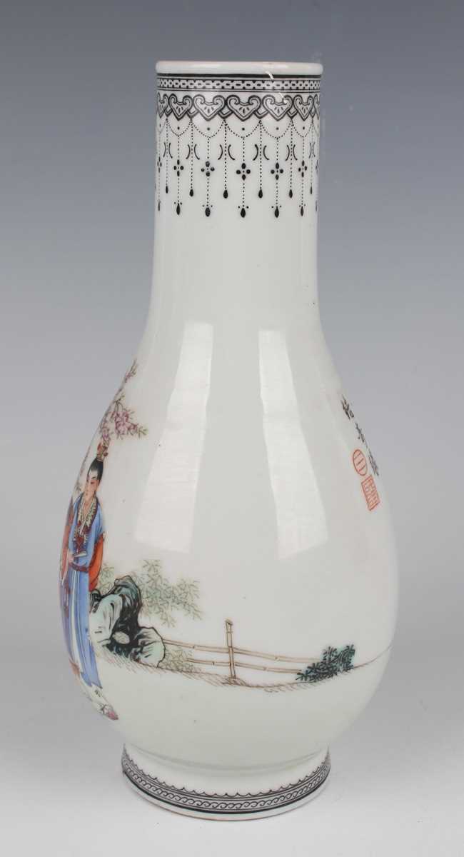 A Chinese famille rose millefleurs porcelain pot, mark of Guangxu but Republic period, of squat - Image 22 of 29