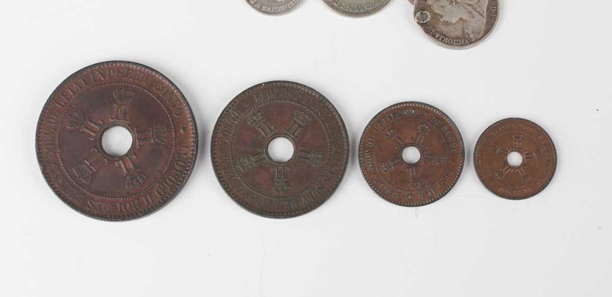 A collection of 18th, 19th and 20th century British and world coinage, including a Victoria Old Head - Image 5 of 9