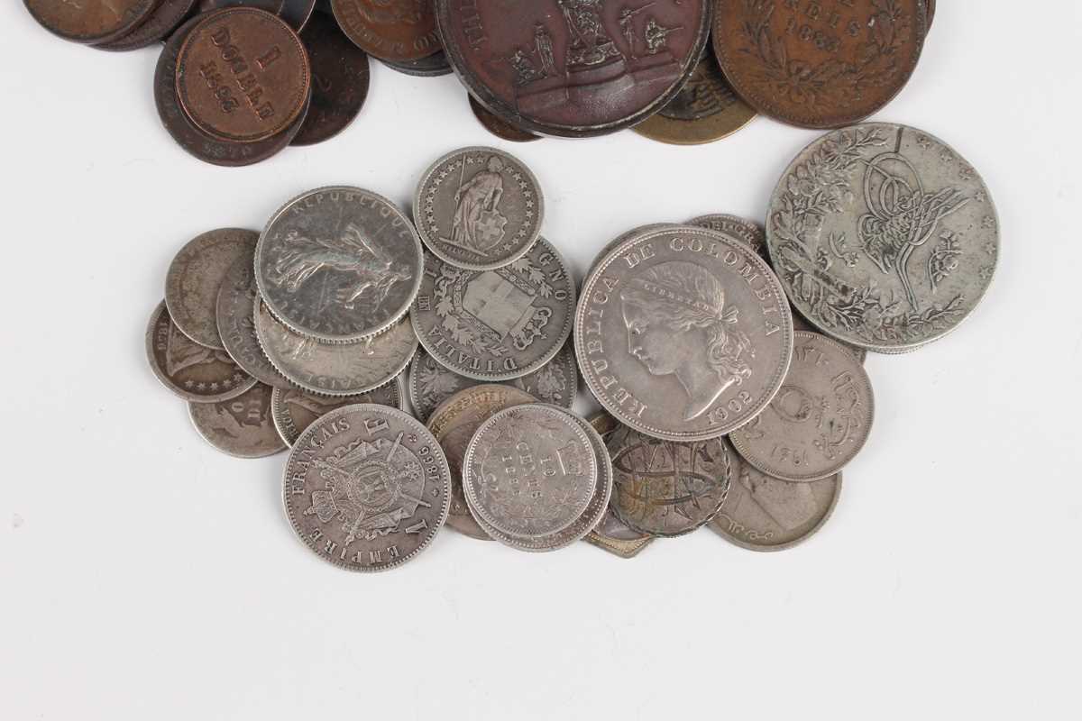 A collection of 18th, 19th and 20th century British and world coinage, including a Victoria Old Head - Image 9 of 9