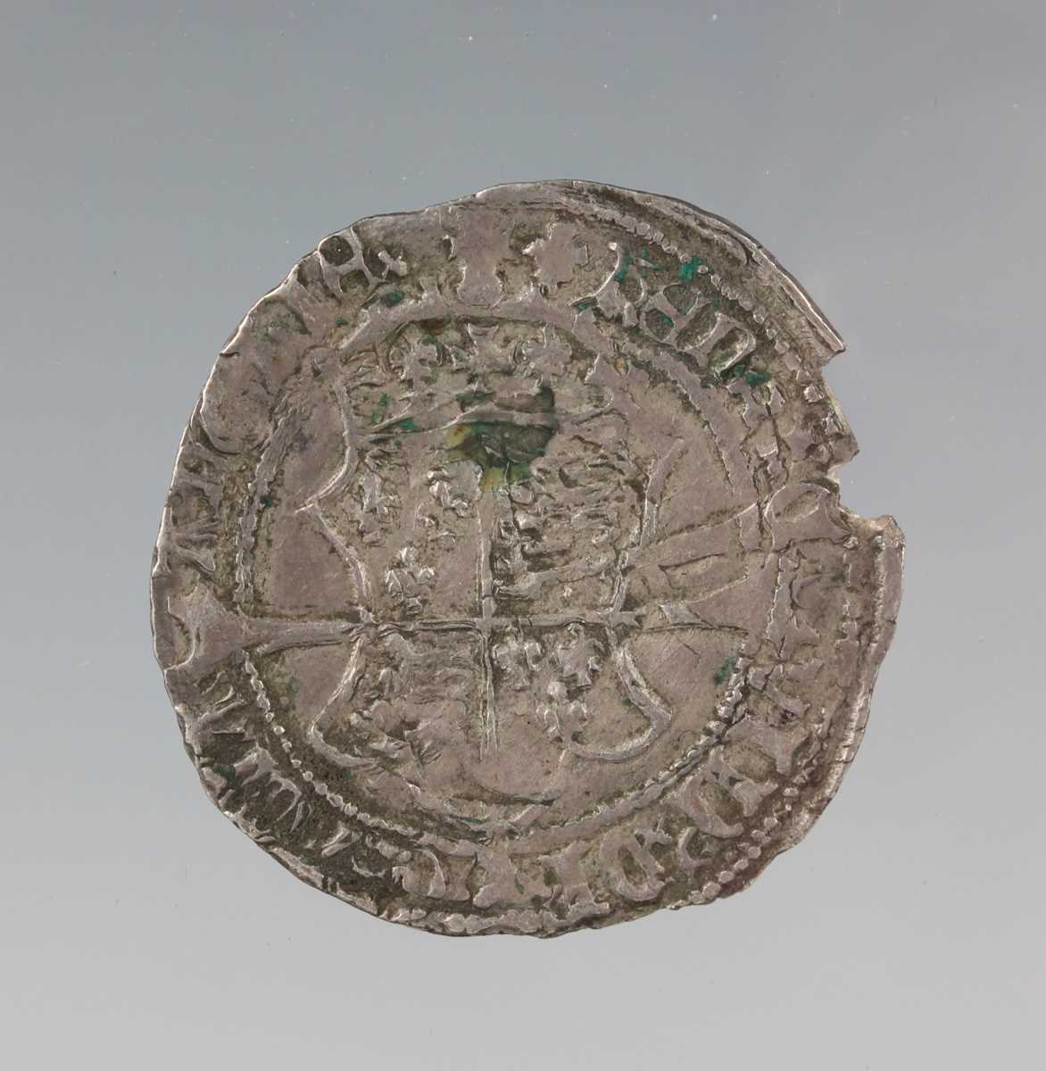 An Ireland Henry VIII sixpenny groat, harp coinage, mintmark lis (some edge loss, areas of double- - Image 2 of 2