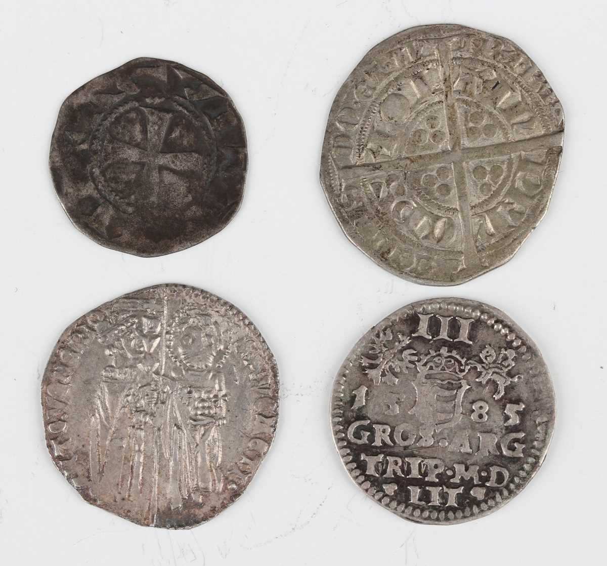 A small group of medieval and later European hammered coinage, including an Anglo-Gallic Edward - Image 2 of 2