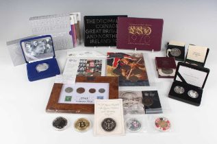 A large collection of Elizabeth II Royal Mint Brilliant Uncirculated and some proof commemorative