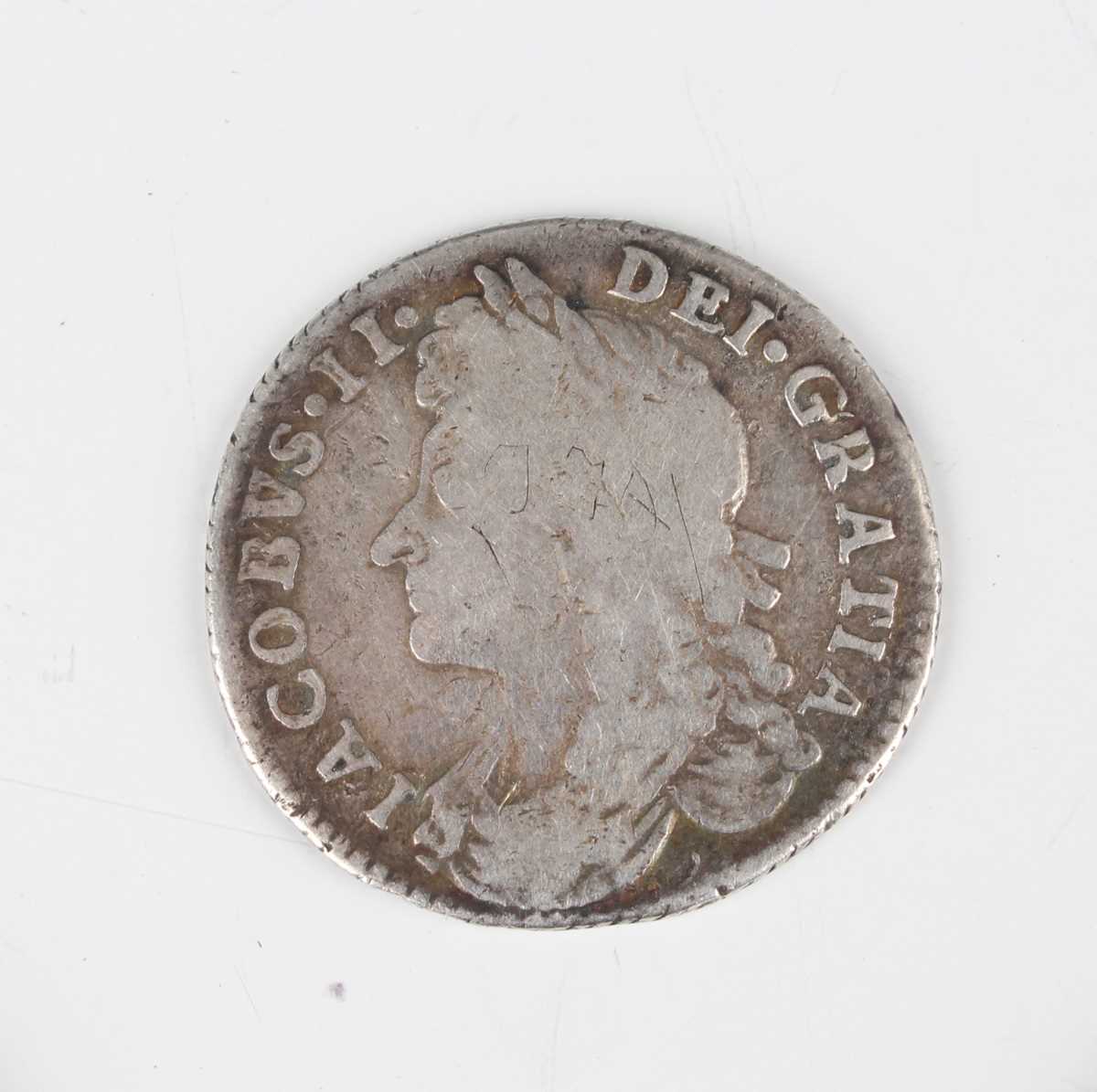 A collection of European and world coinage, including a James II sixpence 1687 and a group of USA - Image 2 of 9