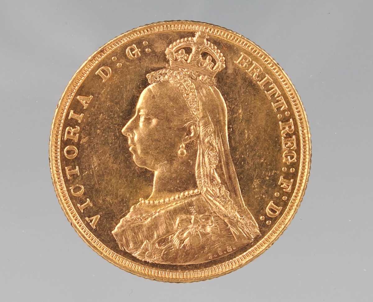 A Victoria Jubilee Head sovereign 1887, Melbourne Mint.