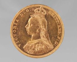 A Victoria Jubilee Head sovereign 1887, Melbourne Mint.