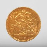 A Victoria Old Head half-sovereign 1898.