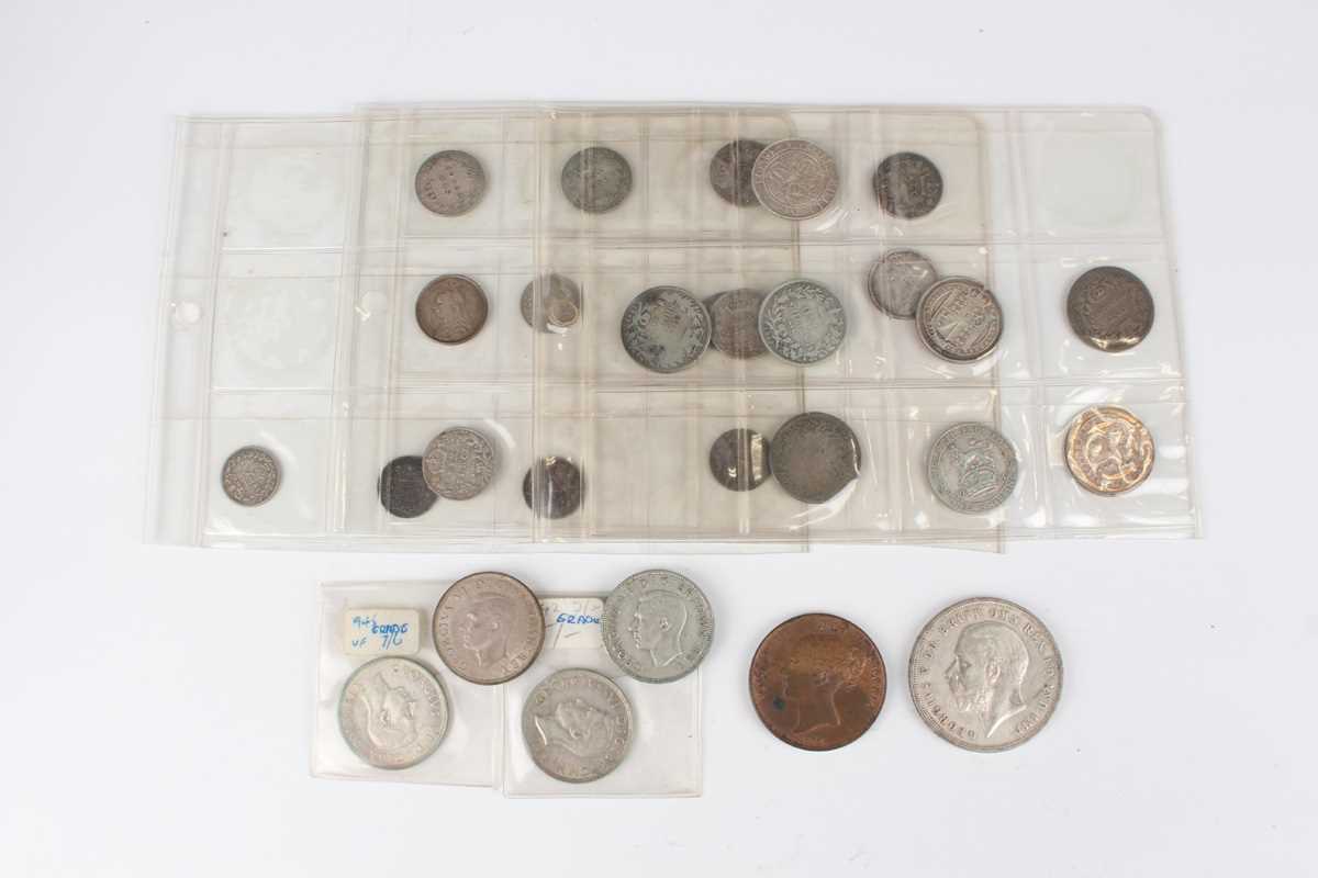 A collection of various Victorian and later silver, silver nickel and nickel coinage, including - Image 3 of 7