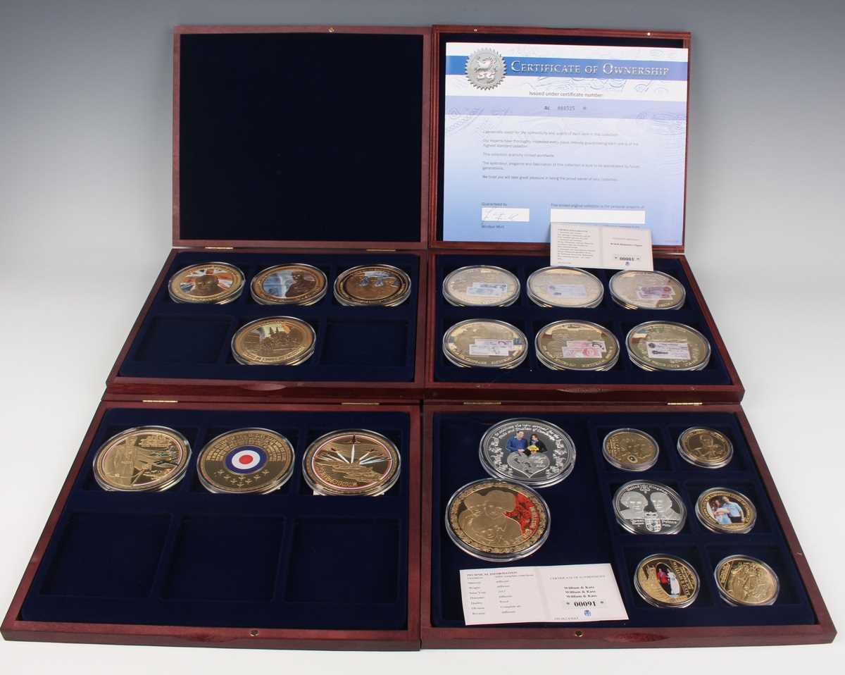 A large collection of late 20th century base metal collectors' coins, medallions and ingots, - Image 4 of 11