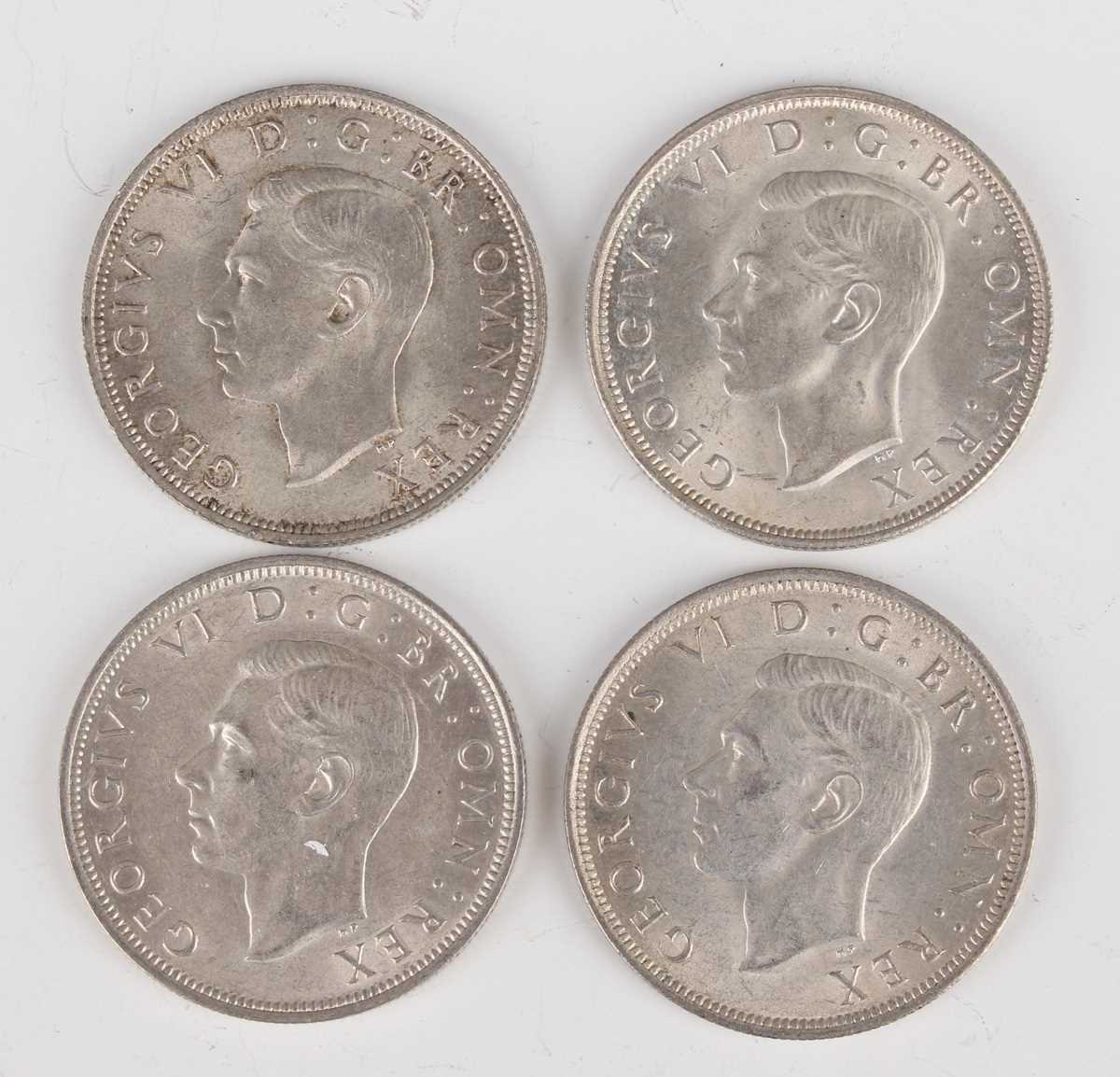 A collection of pre-1947 British silver nickel coinage, comprising a crown 1935, half-crowns, - Image 5 of 6