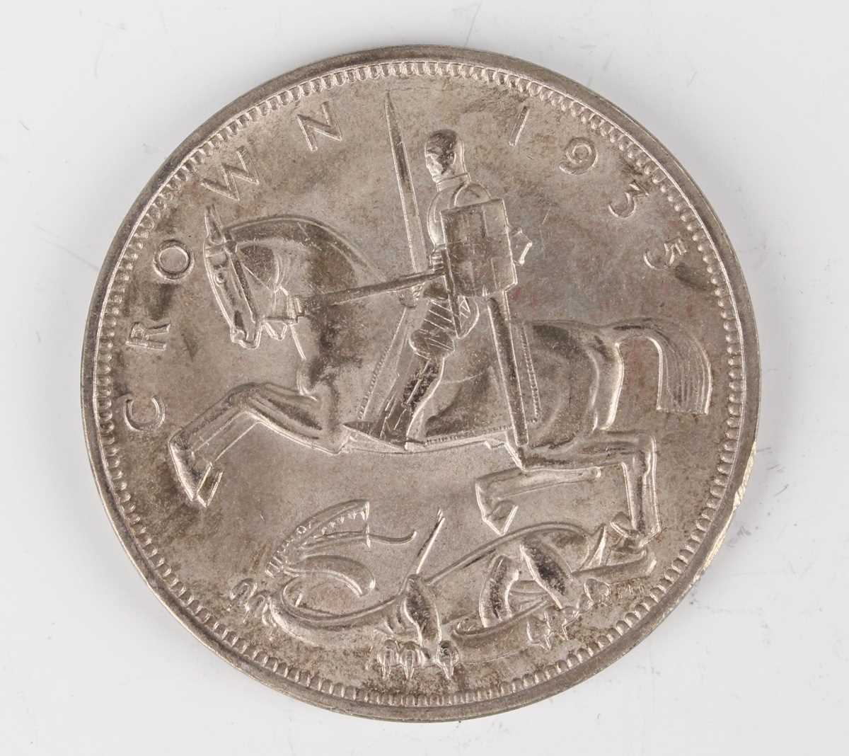 A collection of George V and George VI crowns 1935 and 1937, together with a small group of silver - Image 3 of 3