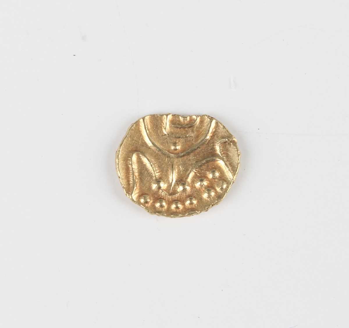 An India gold fanam, probably 18th century, together with a group of European and world coinage, - Image 4 of 5