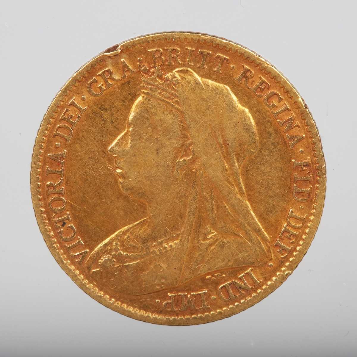 A Victoria Old Head half-sovereign 1898. - Image 2 of 2