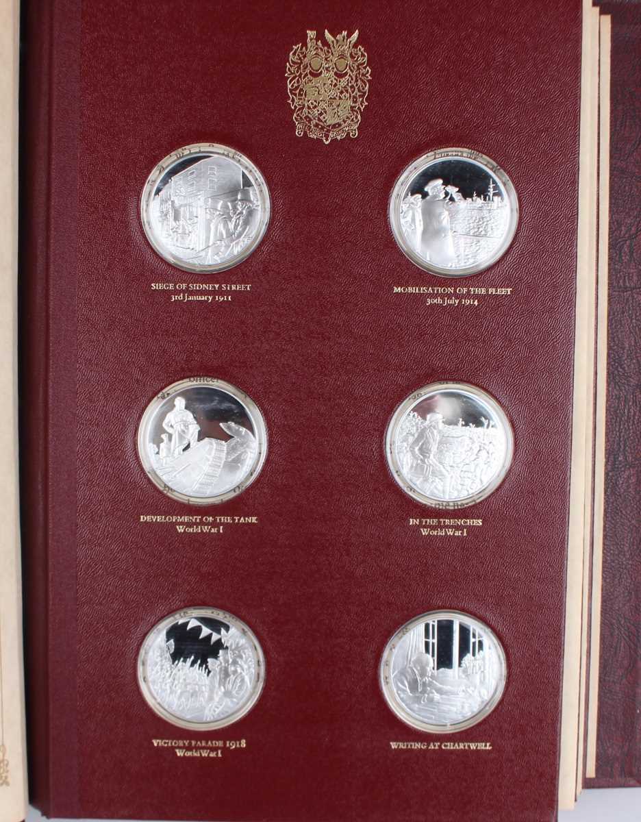 A collection of twenty-four John Pinches silver proof medallions, within an album detailed 'The - Image 3 of 6