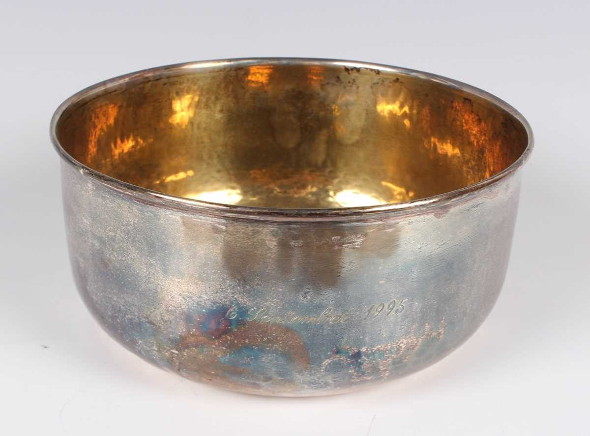 A Continental .800 silver circular bowl, diameter 15.9cm, and a collection of nine other Continental - Image 2 of 10