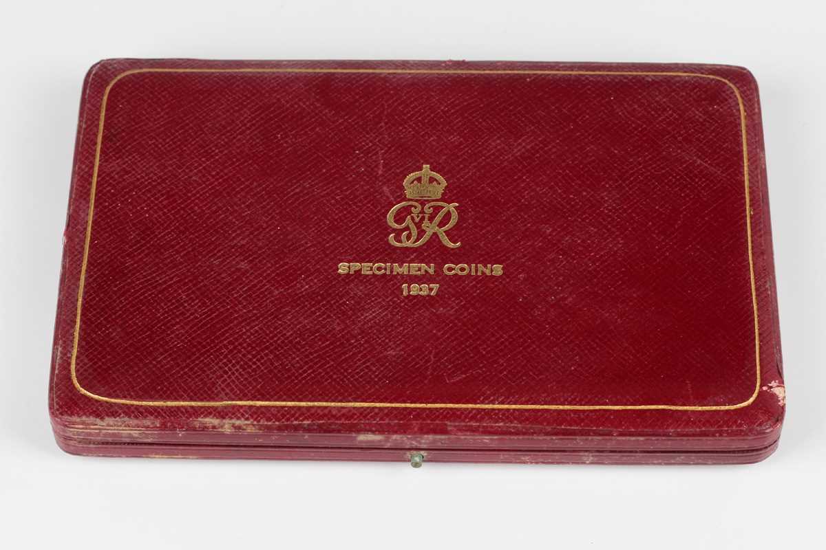 A George VI Coronation fifteen-coin specimen proof set 1937 (impaired), cased (some storage damage - Image 3 of 3