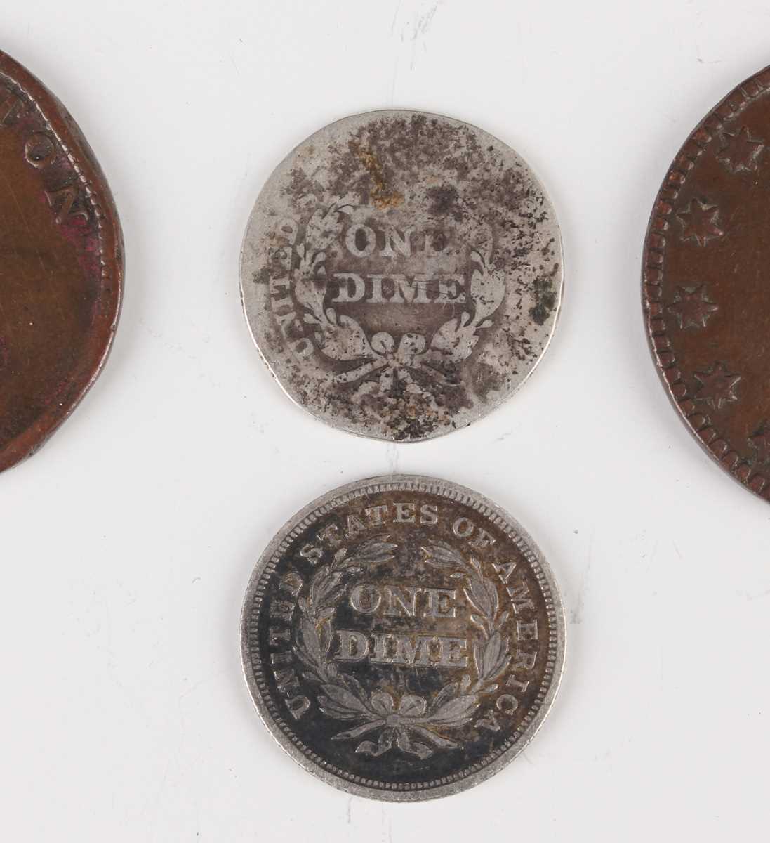 A collection of European and world coinage, including a James II sixpence 1687 and a group of USA - Image 5 of 9