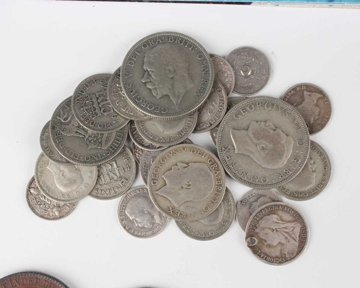 A collection of 18th, 19th and 20th century British and world coinage, including a Victoria Old Head - Image 6 of 9