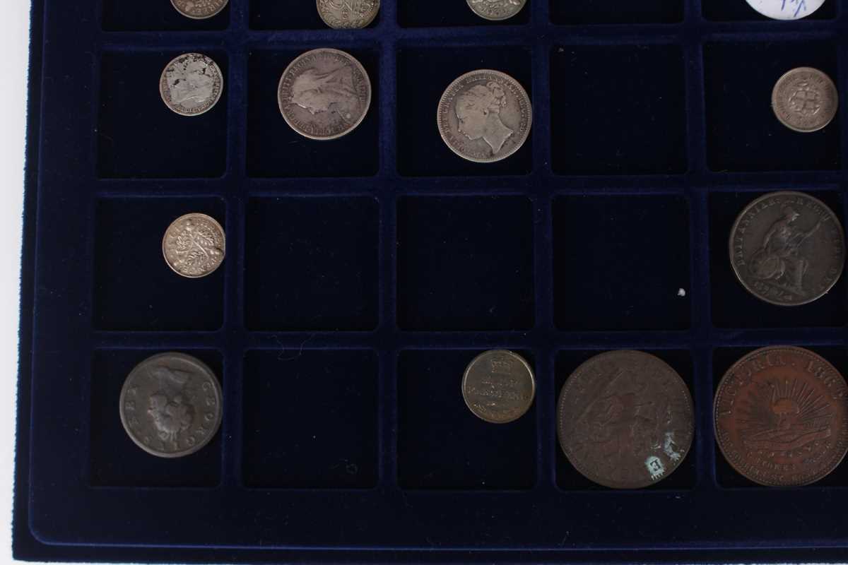 A Victoria Jubilee Head crown 1889 and a collection of other coins and tokens, including an - Image 6 of 9